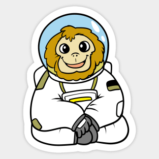 Orangutan Astronaut Sticker